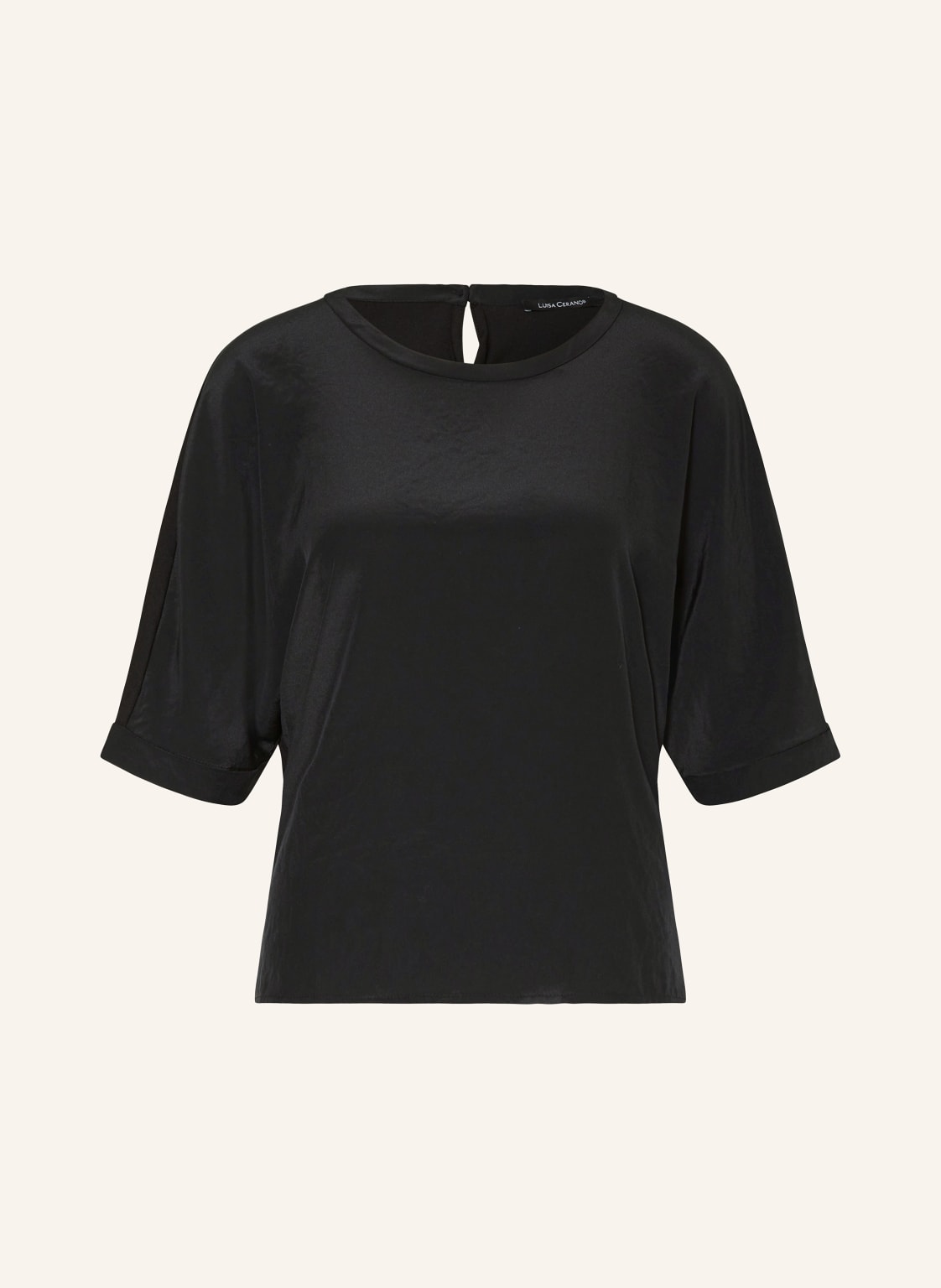 Luisa Cerano Blusenshirt Im Materialmix schwarz von LUISA CERANO