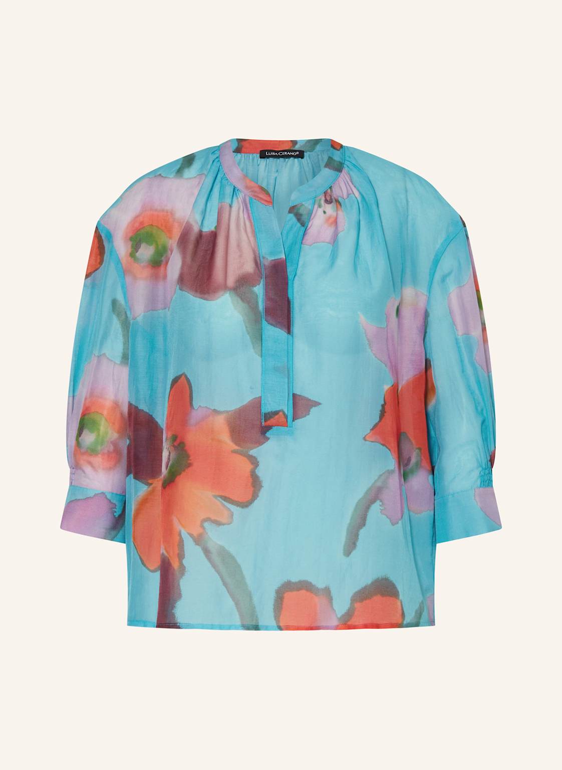 Luisa Cerano Blusenshirt Mit 3/4-Arm blau Luisa Cerano Blusenshirt Mit 3/4-Arm blau von LUISA CERANO
