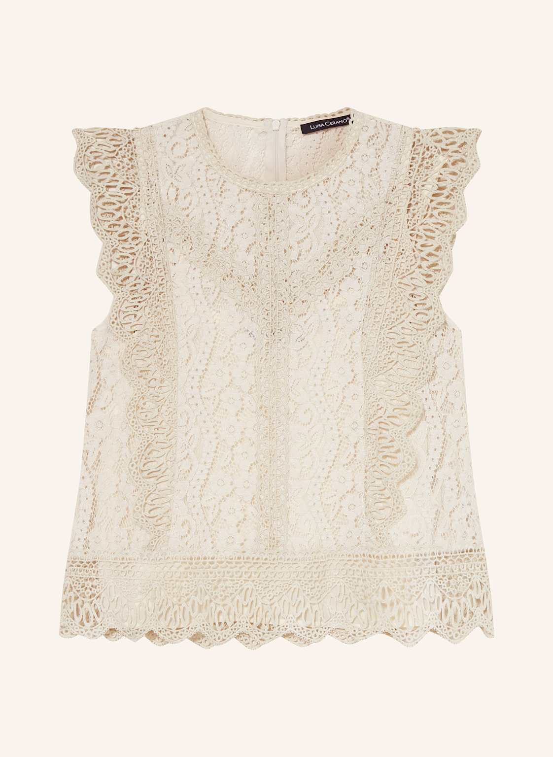 Luisa Cerano Blusentop Mit Lochspitze beige Luisa Cerano Blusentop Mit Lochspitze beige von LUISA CERANO