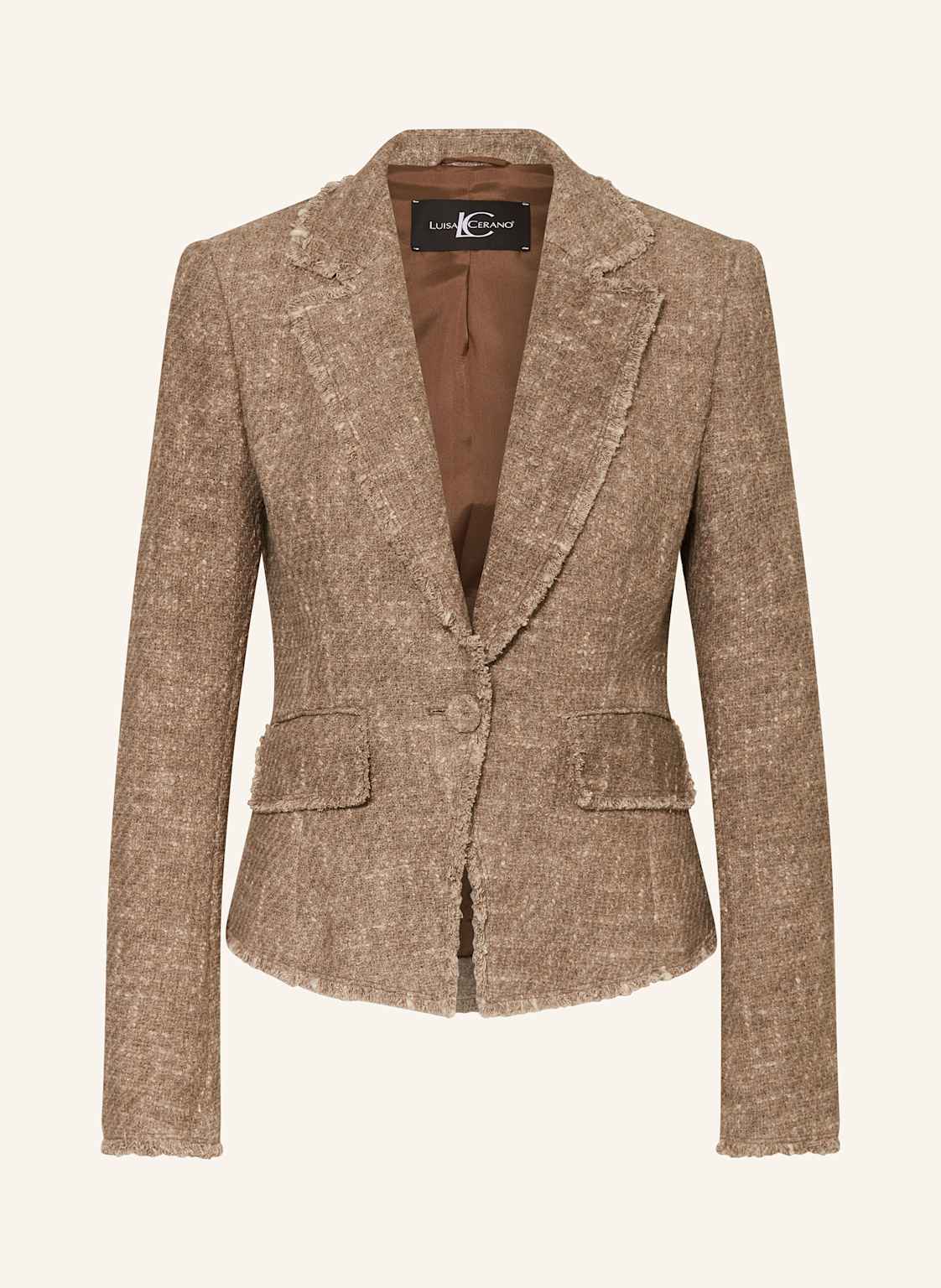 Luisa Cerano Bouclé-Blazer beige von LUISA CERANO