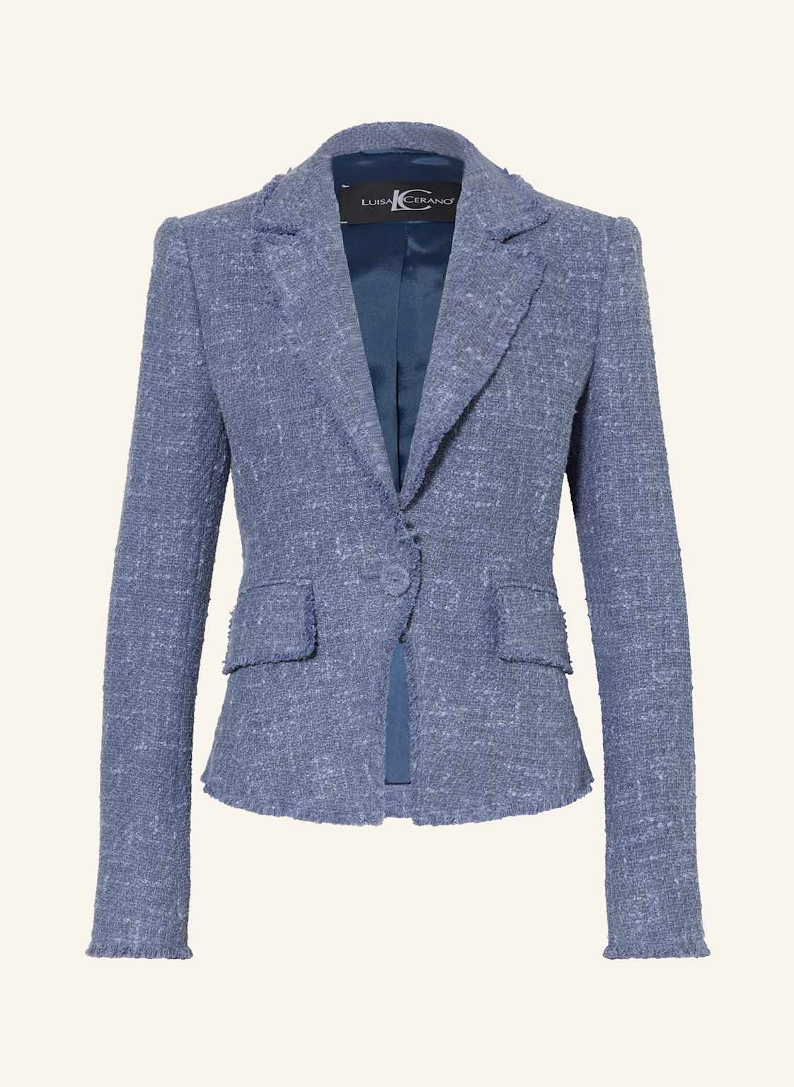 Luisa Cerano Bouclé-Blazer blau Luisa Cerano Bouclé-Blazer blau von LUISA CERANO