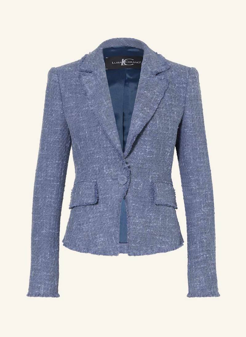 Luisa Cerano Bouclé-Blazer blau von LUISA CERANO