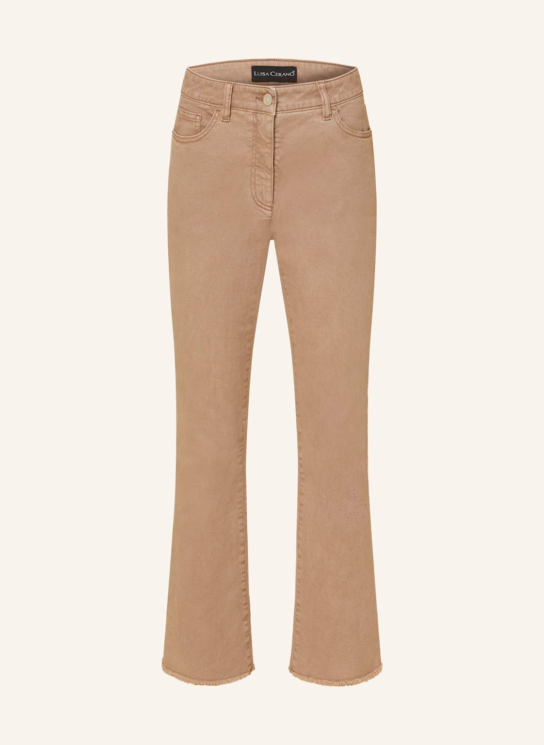 Luisa Cerano Flared Jeans Easy Kick beige von LUISA CERANO