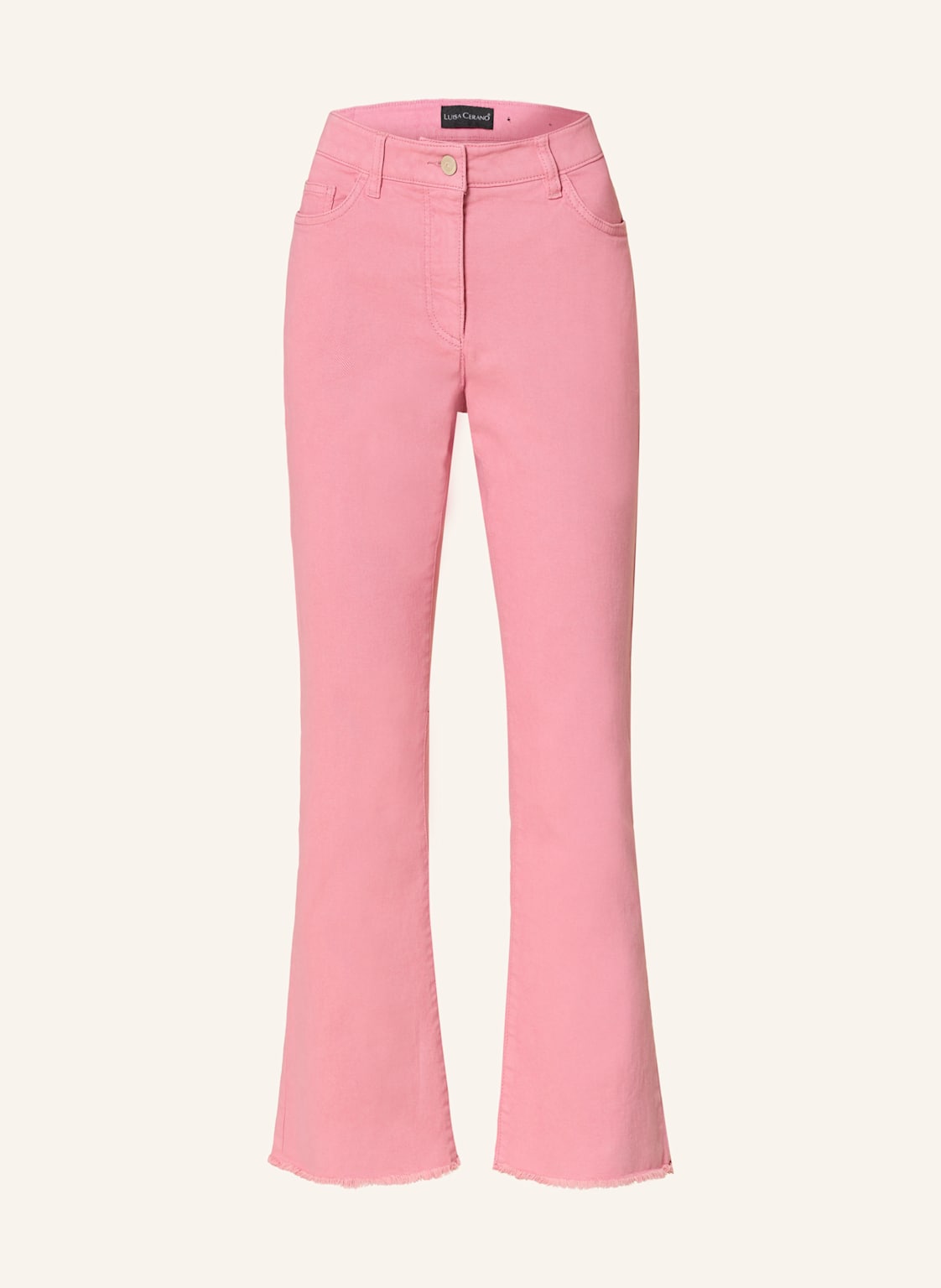 Luisa Cerano Flared Jeans Easy Kick pink von LUISA CERANO