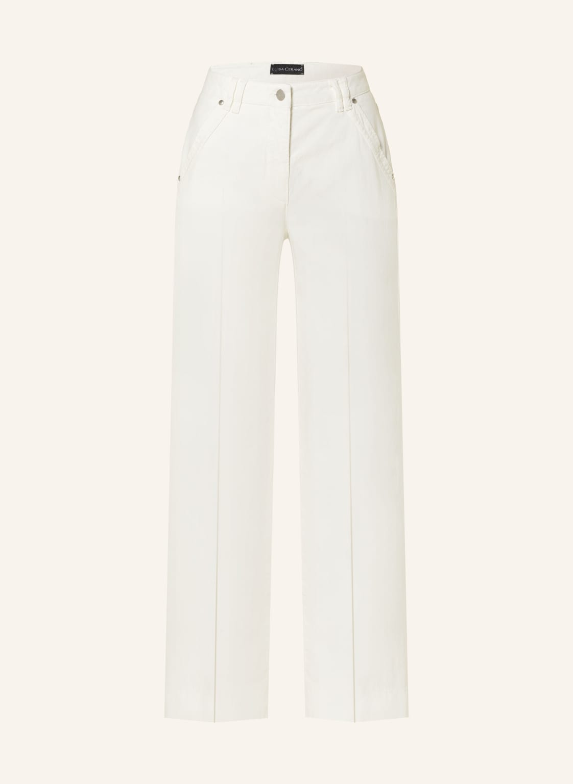 Luisa Cerano Flared Jeans weiss von LUISA CERANO