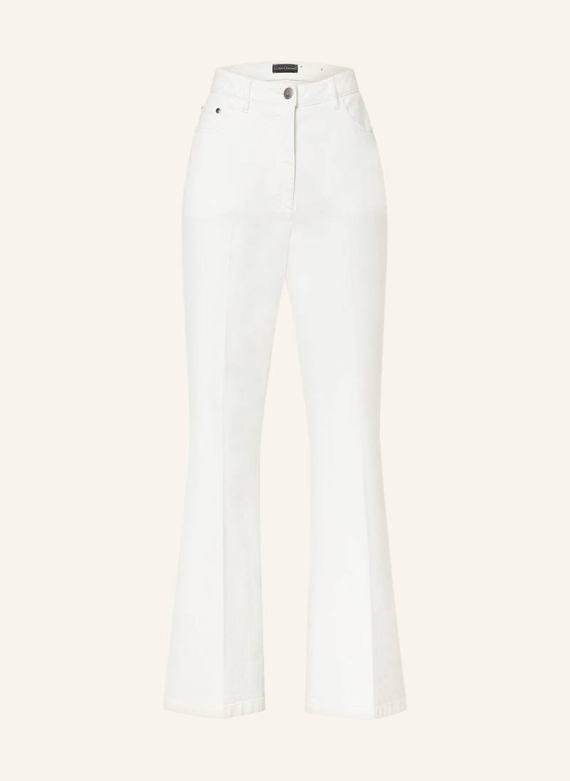 Luisa Cerano Flared Jeans weiss von LUISA CERANO