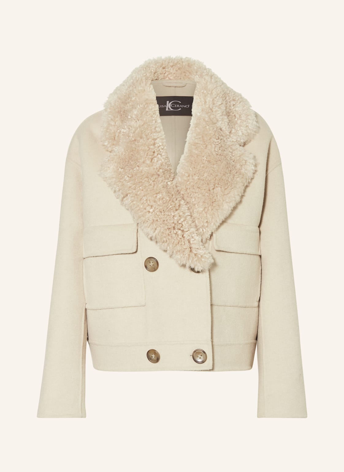 Luisa Cerano Kastenjacke Mit Kunstfell braun Luisa Cerano Kastenjacke Mit Kunstfell braun von LUISA CERANO