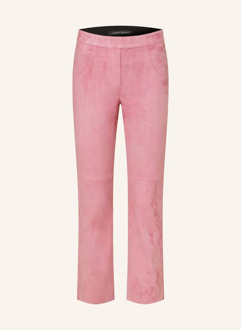 Luisa Cerano Lederhose pink von LUISA CERANO