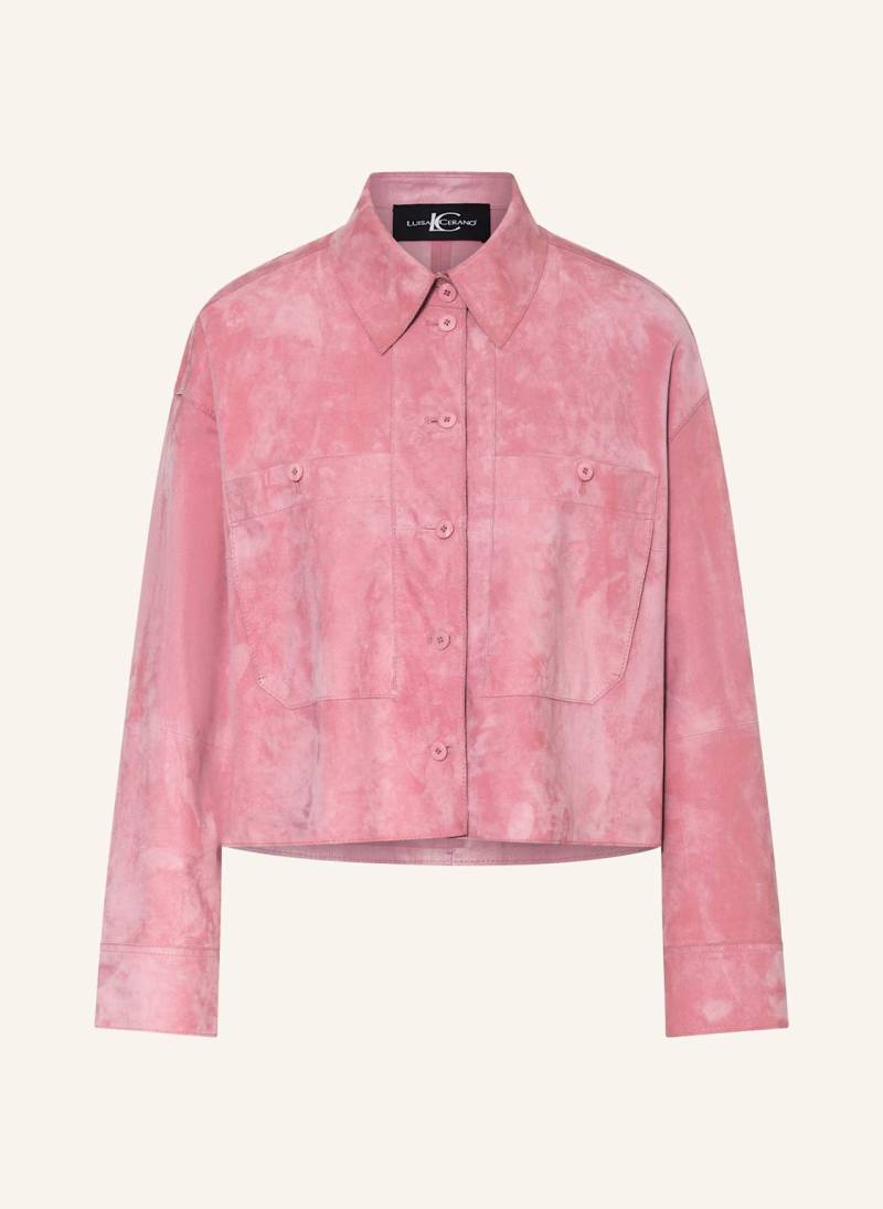 Luisa Cerano Lederjacke rosa von LUISA CERANO