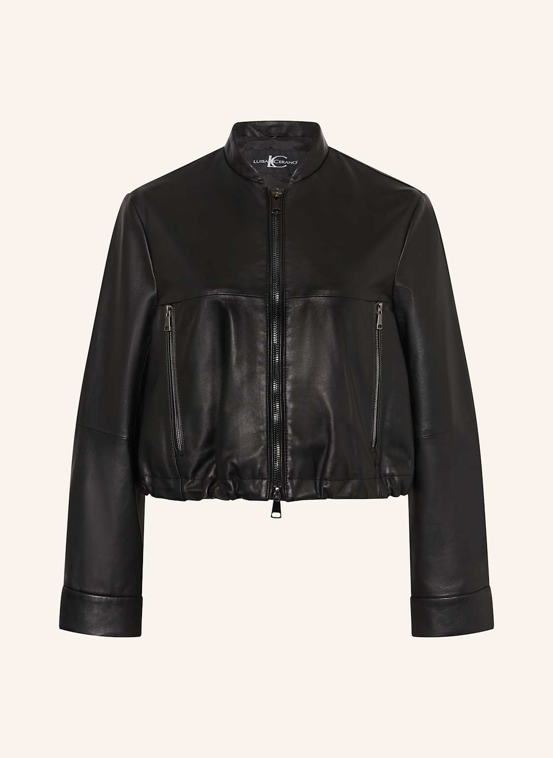 Luisa Cerano Lederjacke schwarz Luisa Cerano Lederjacke schwarz von LUISA CERANO