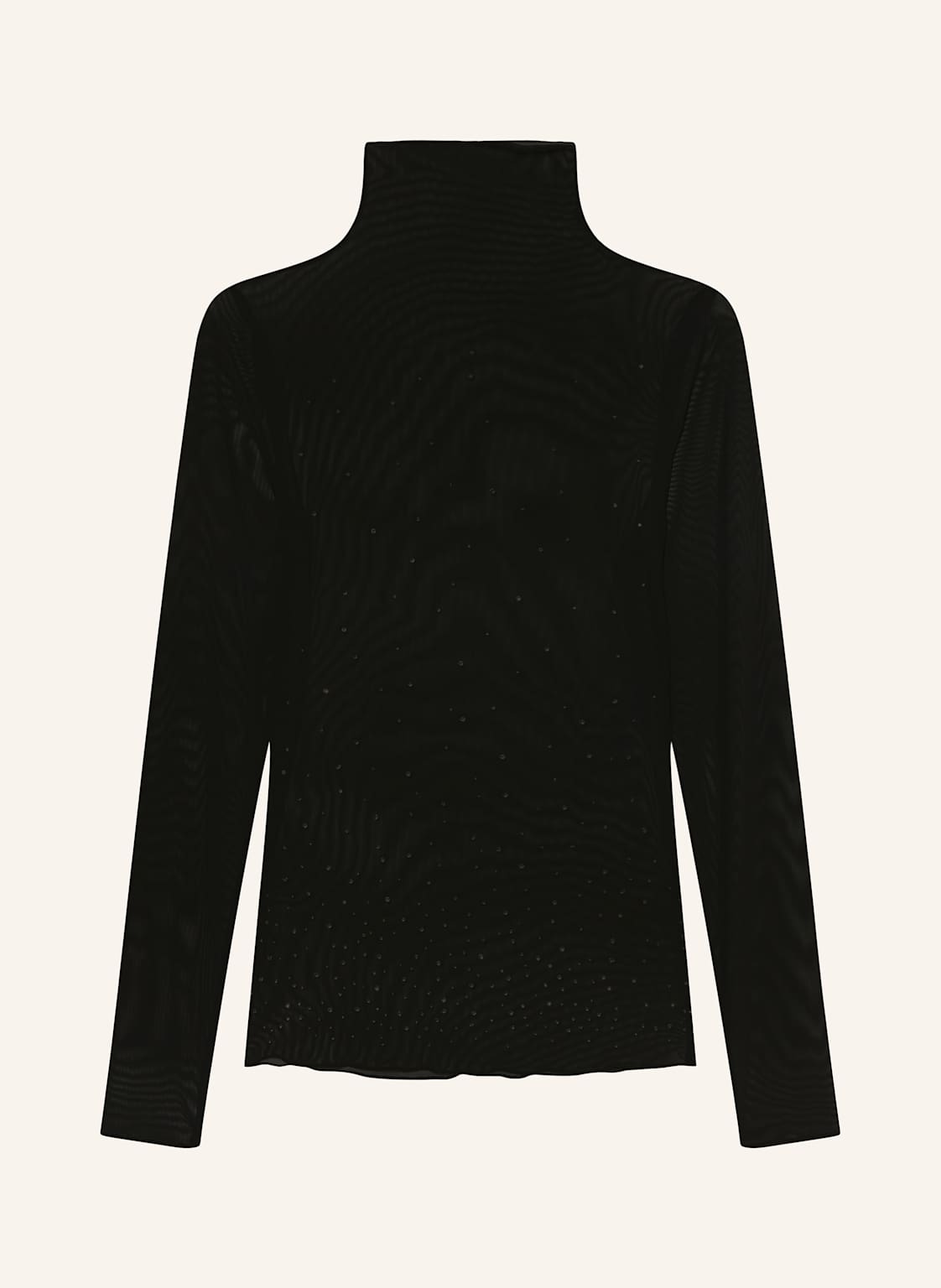 Luisa Cerano Longsleeve Aus Mesh Mit Schmucksteinen schwarz von LUISA CERANO