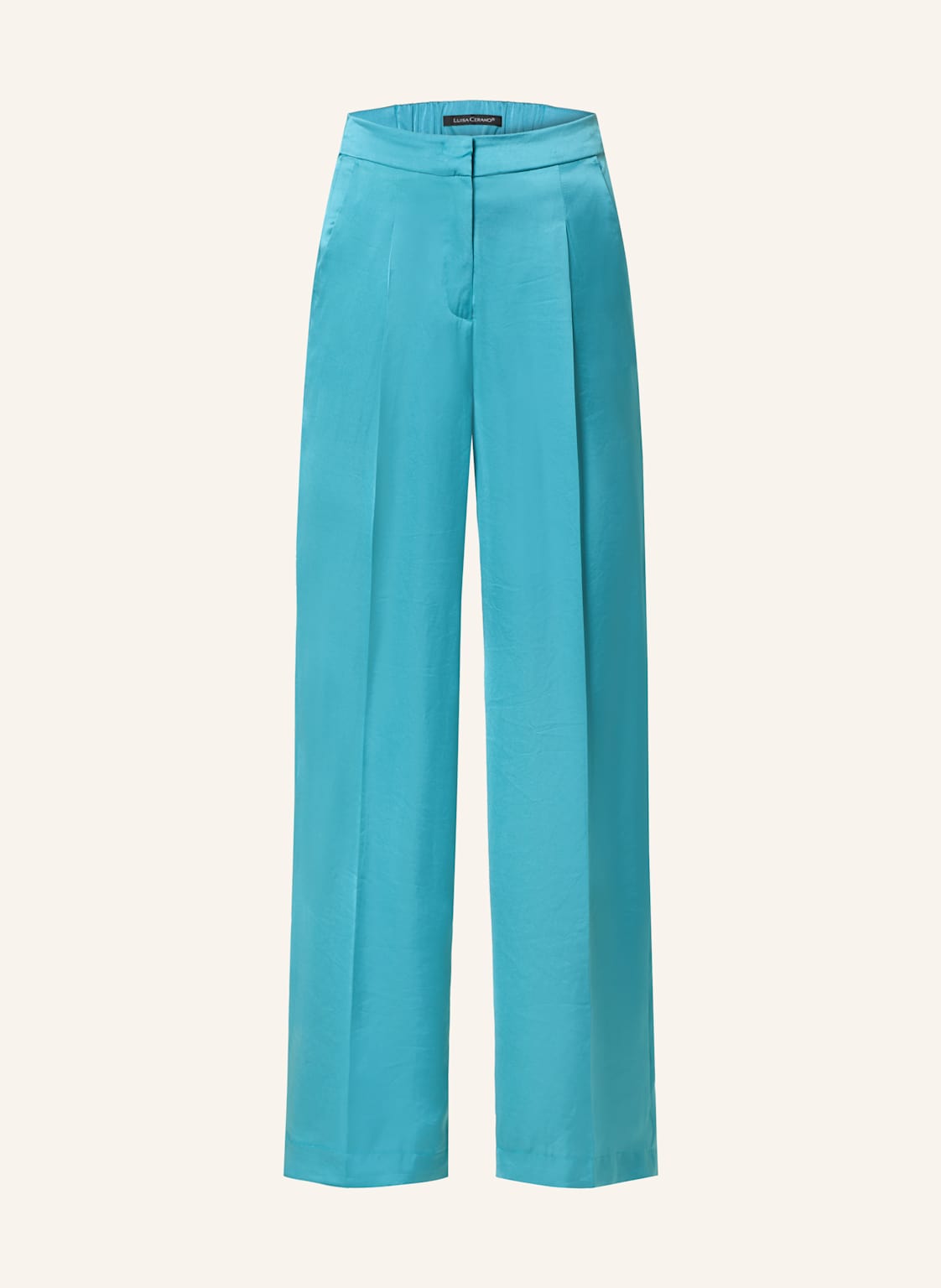Luisa Cerano Marlenehosen Aus Satin blau Luisa Cerano Marlenehosen Aus Satin blau von LUISA CERANO