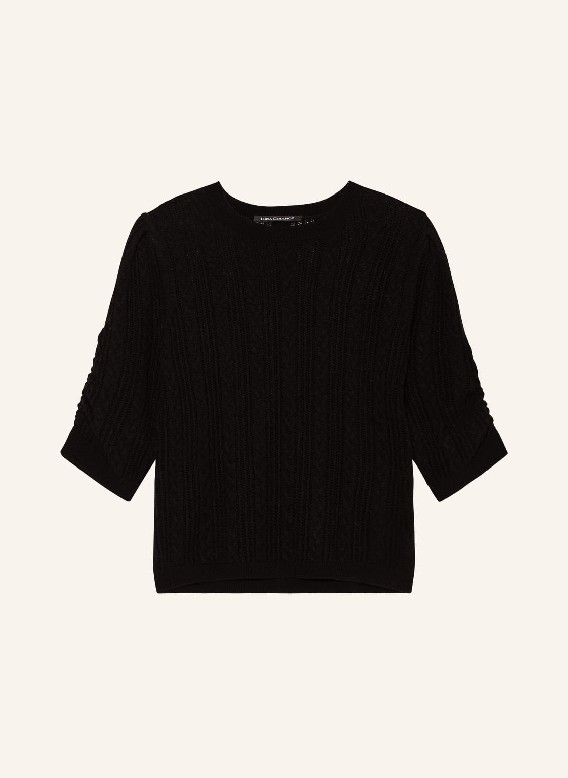 Luisa Cerano Pullover Mit 3/4-Arm schwarz Luisa Cerano Pullover Mit 3/4-Arm schwarz von LUISA CERANO