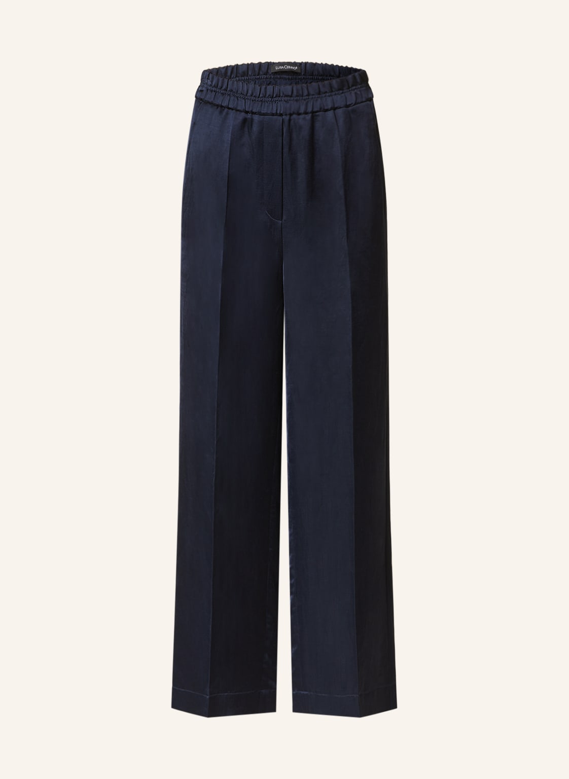 Luisa Cerano Satin-Culotte Mit Leinen blau von LUISA CERANO