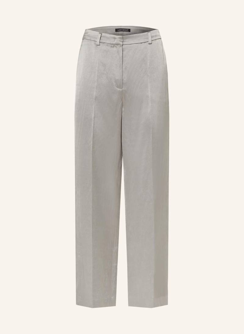 Luisa Cerano Satin-Culotte grau von LUISA CERANO