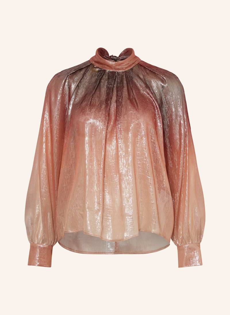 Luisa Cerano Seidenbluse Mit Glitzergarn rosegold von LUISA CERANO