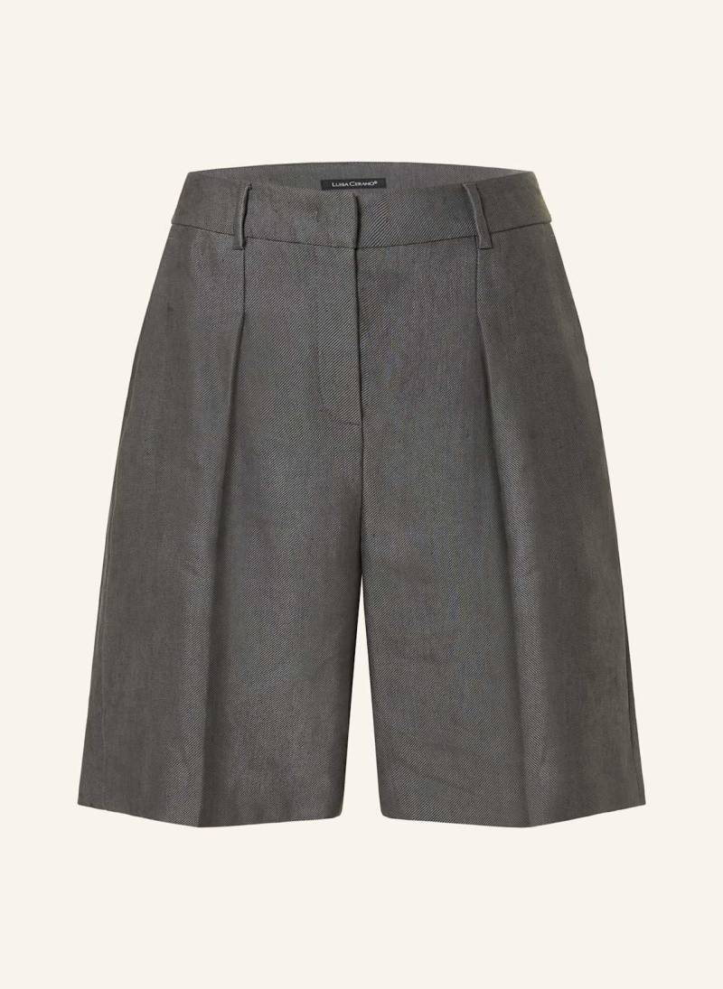 Luisa Cerano Shorts Mit Leinen grau von LUISA CERANO