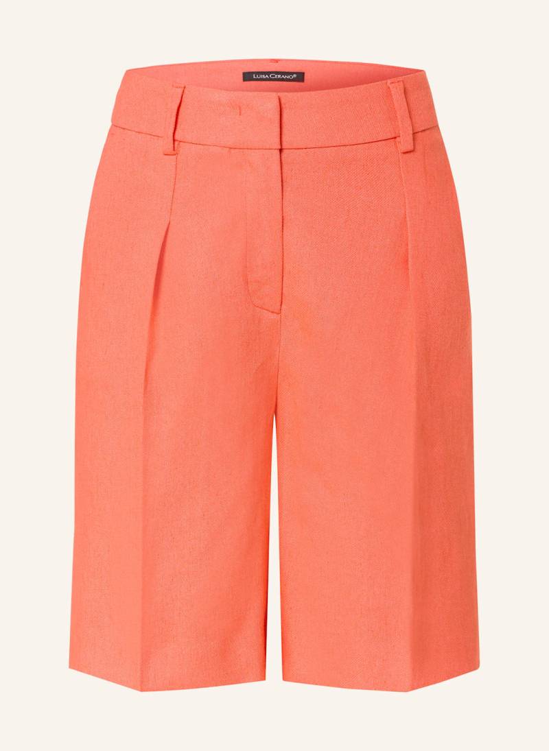 Luisa Cerano Shorts Mit Leinen rot von LUISA CERANO