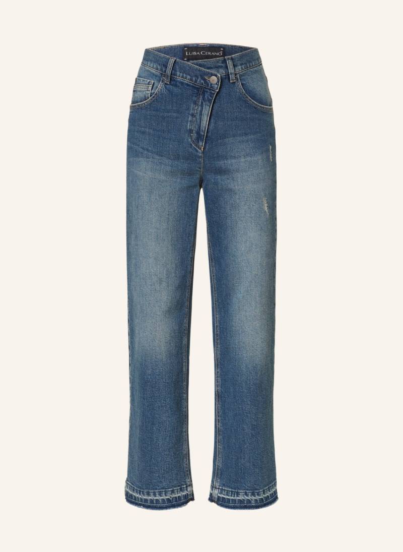 Luisa Cerano Straight Jeans blau von LUISA CERANO