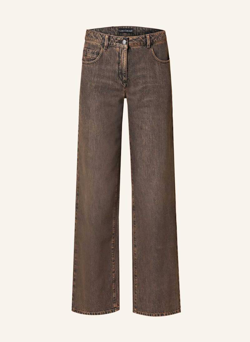 Luisa Cerano Straight Jeans braun von LUISA CERANO