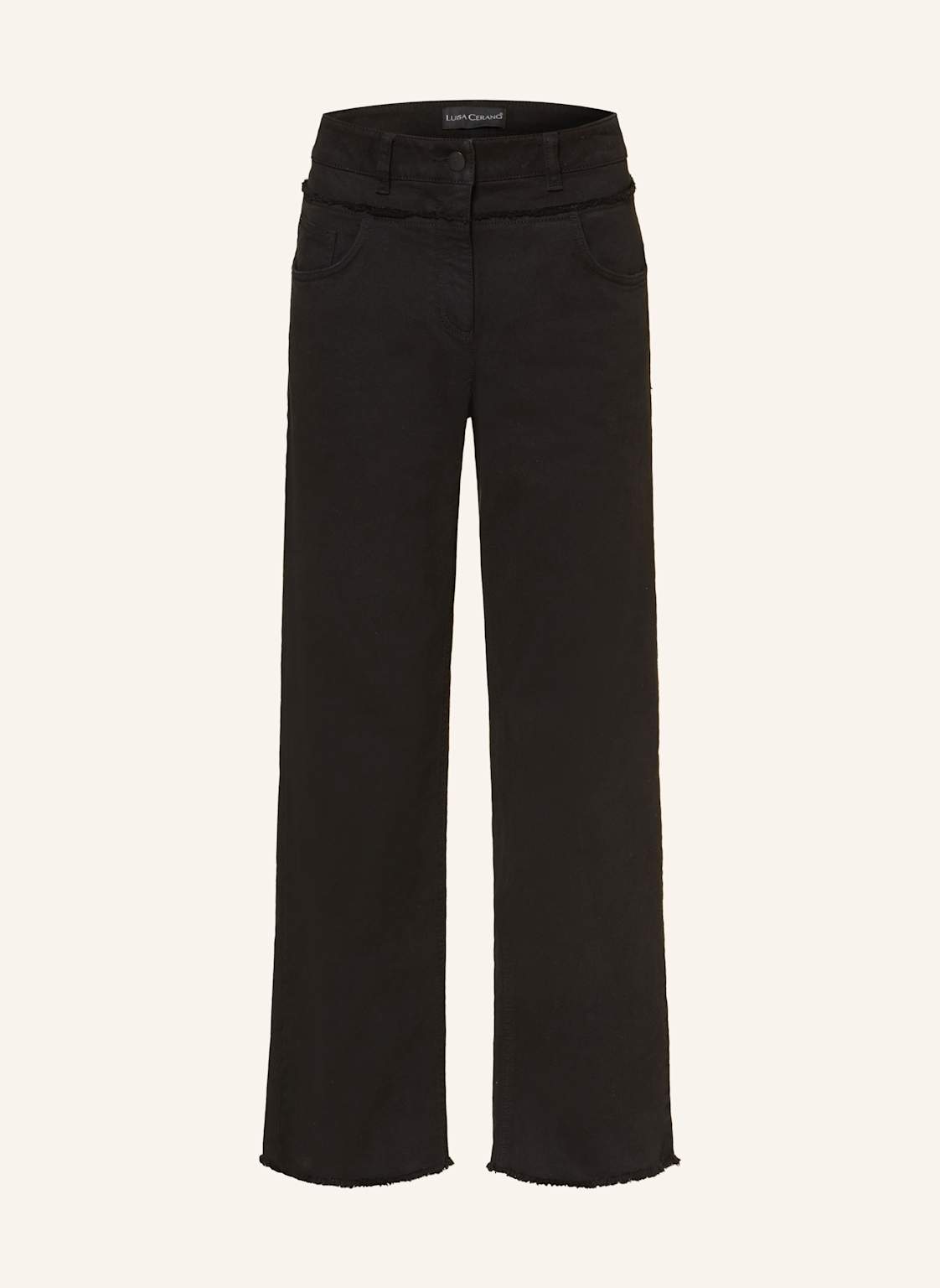 Luisa Cerano Straight Jeans schwarz von LUISA CERANO