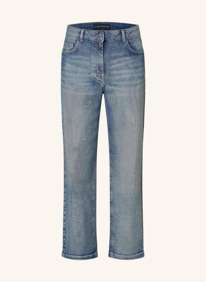 Luisa Cerano Straight Jeans weiss von LUISA CERANO