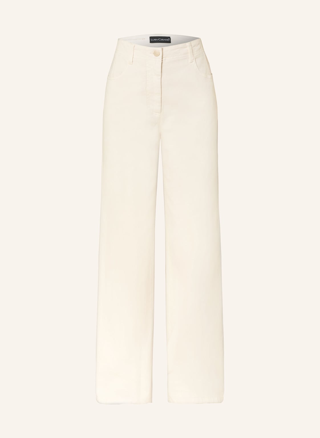 Luisa Cerano Straight Jeans weiss von LUISA CERANO