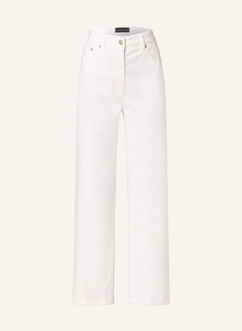 Luisa Cerano Straight Jeans weiss von LUISA CERANO