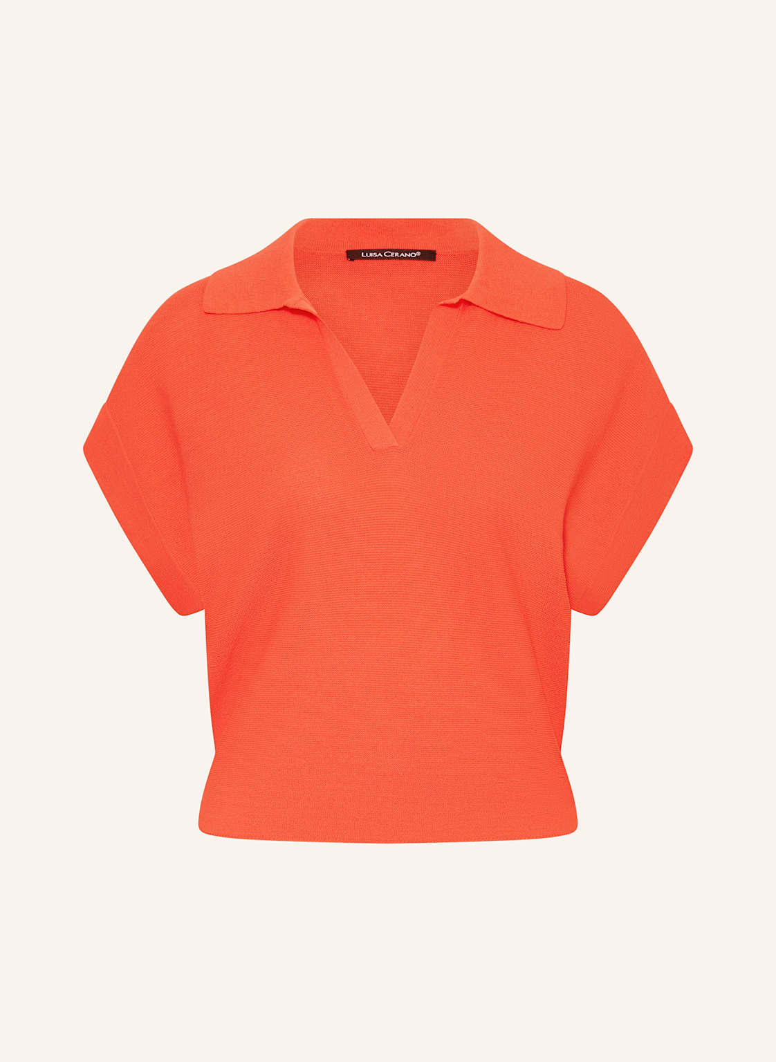 Luisa Cerano Strick-Poloshirt rot Luisa Cerano Strick-Poloshirt rot von LUISA CERANO