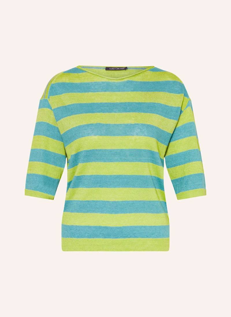 Luisa Cerano Strickshirt Aus Leinen gruen von LUISA CERANO