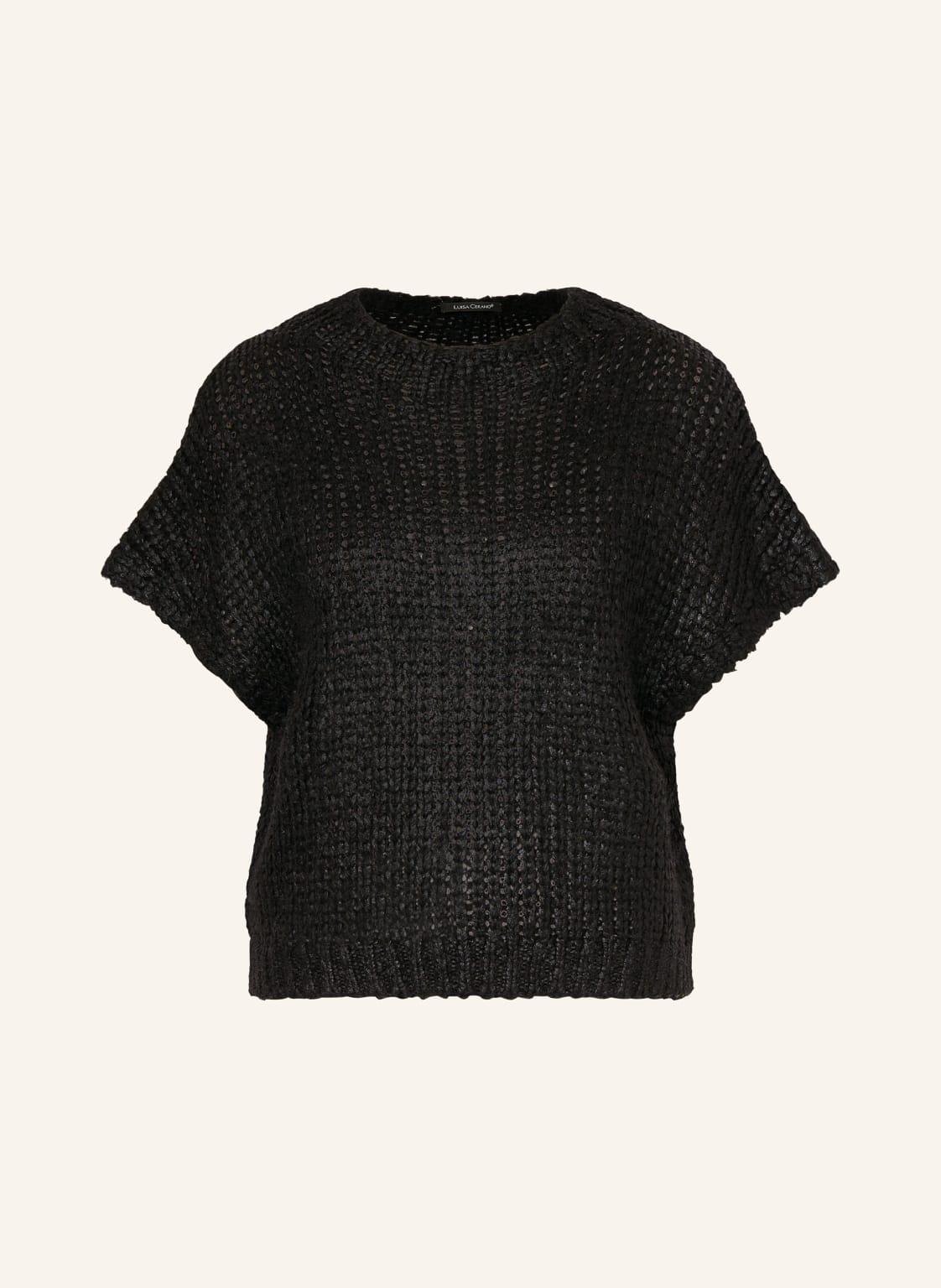 Luisa Cerano Strickshirt Mit Alpaka schwarz von LUISA CERANO