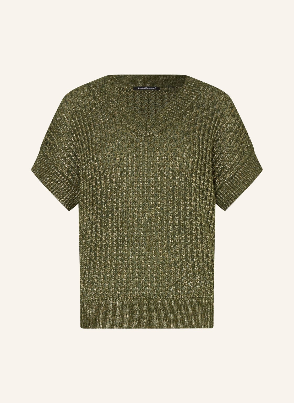 Luisa Cerano Strickshirt Mit Glitzergarn gruen Luisa Cerano Strickshirt Mit Glitzergarn gruen von LUISA CERANO
