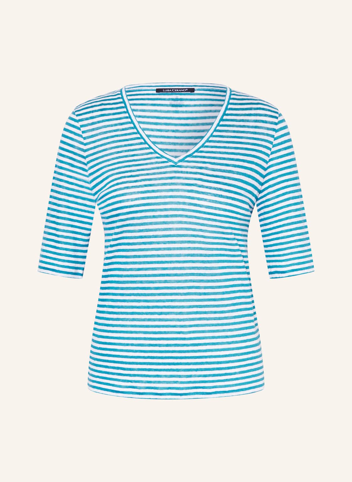 Luisa Cerano T-Shirt Aus Leinen blau Luisa Cerano T-Shirt Aus Leinen blau von LUISA CERANO