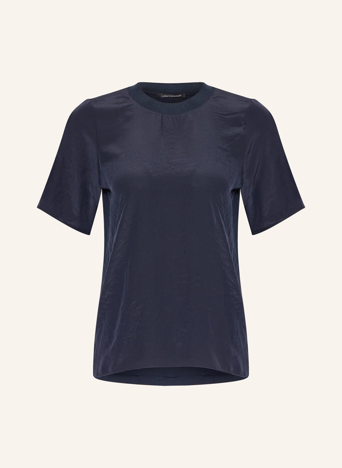 Luisa Cerano T-Shirt Im Materialmix blau von LUISA CERANO