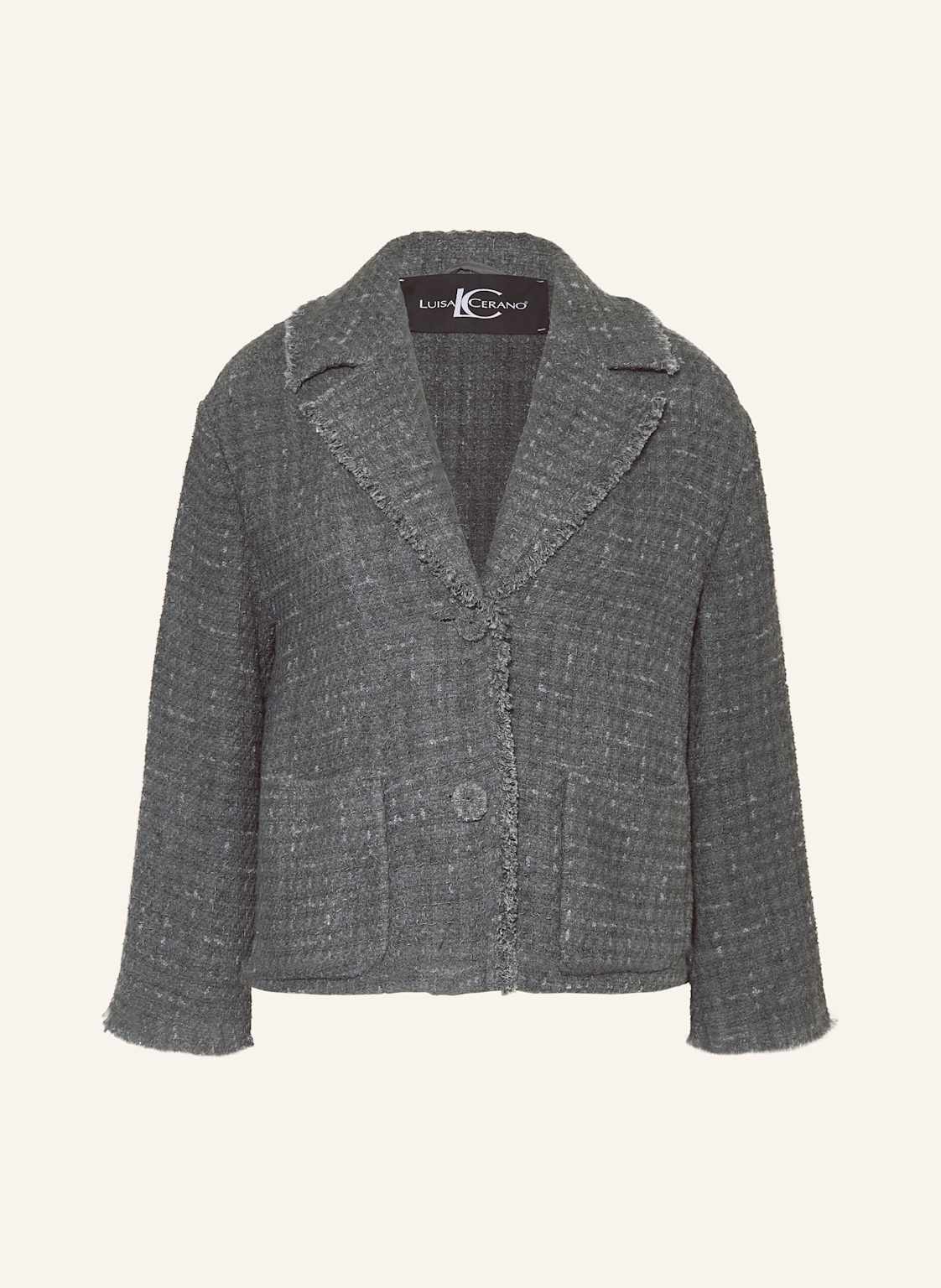 Luisa Cerano Tweed-Blazer grau von LUISA CERANO