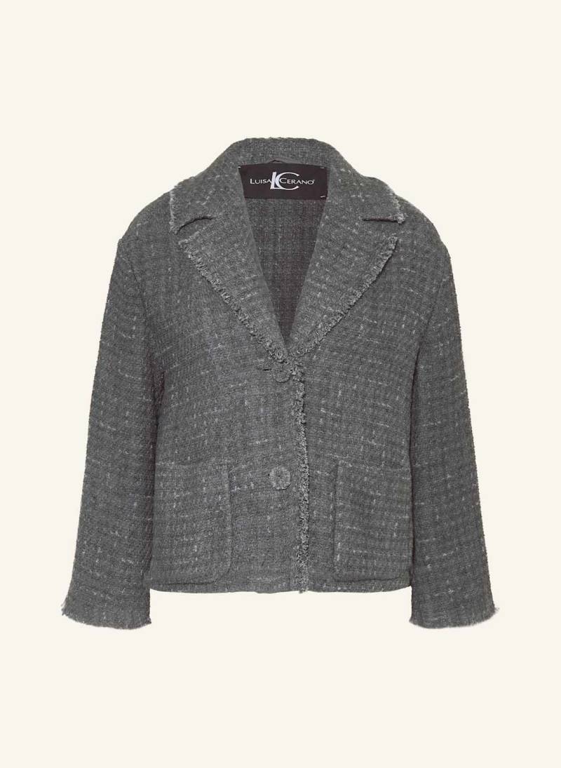 Luisa Cerano Tweed-Blazer grau von LUISA CERANO