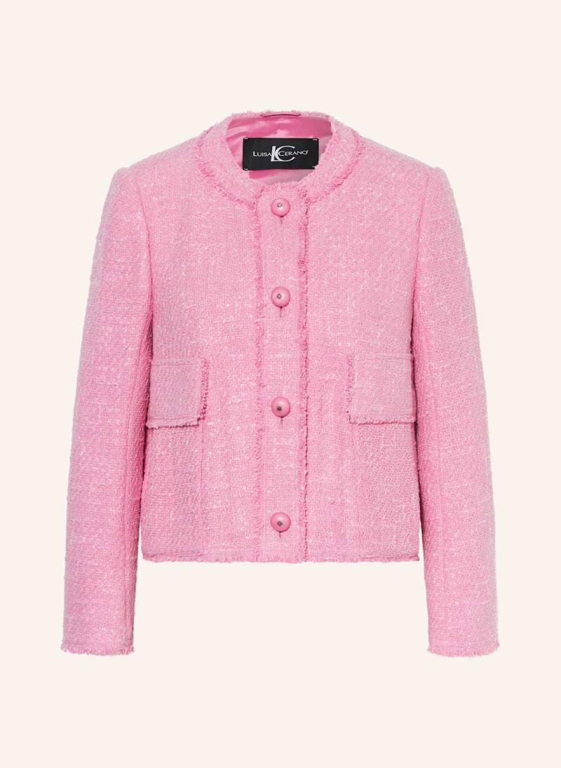 Luisa Cerano Tweed-Jacke pink von LUISA CERANO