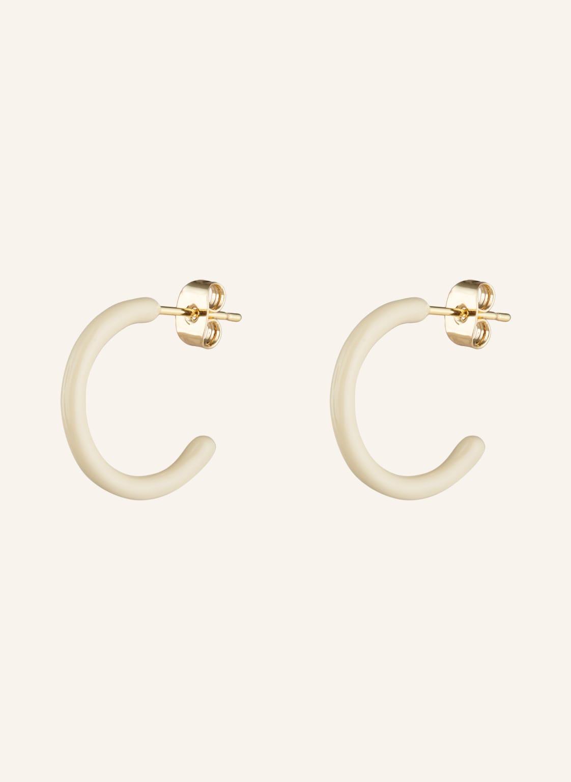 Lulu Copenhagen Creolen Color Hoops beige Lulu Copenhagen Creolen Color Hoops beige von LULU Copenhagen