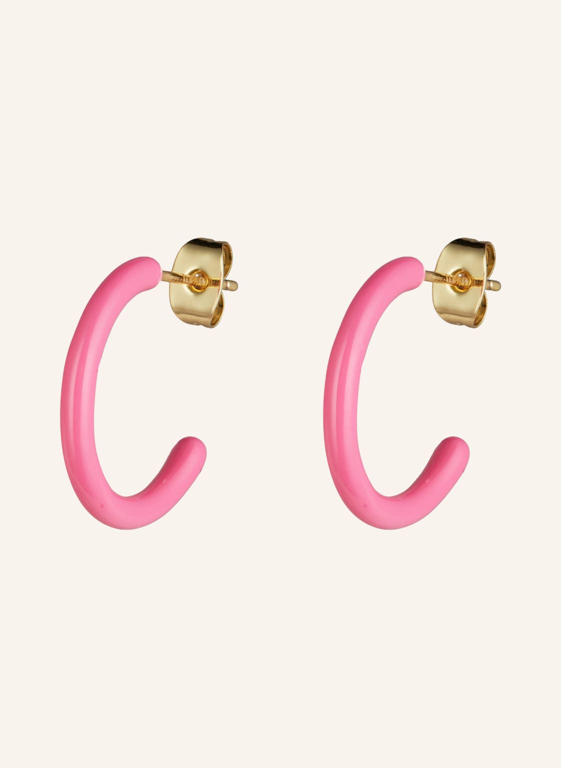 Lulu Copenhagen Creolen Color Hoops pink Lulu Copenhagen Creolen Color Hoops pink von LULU Copenhagen