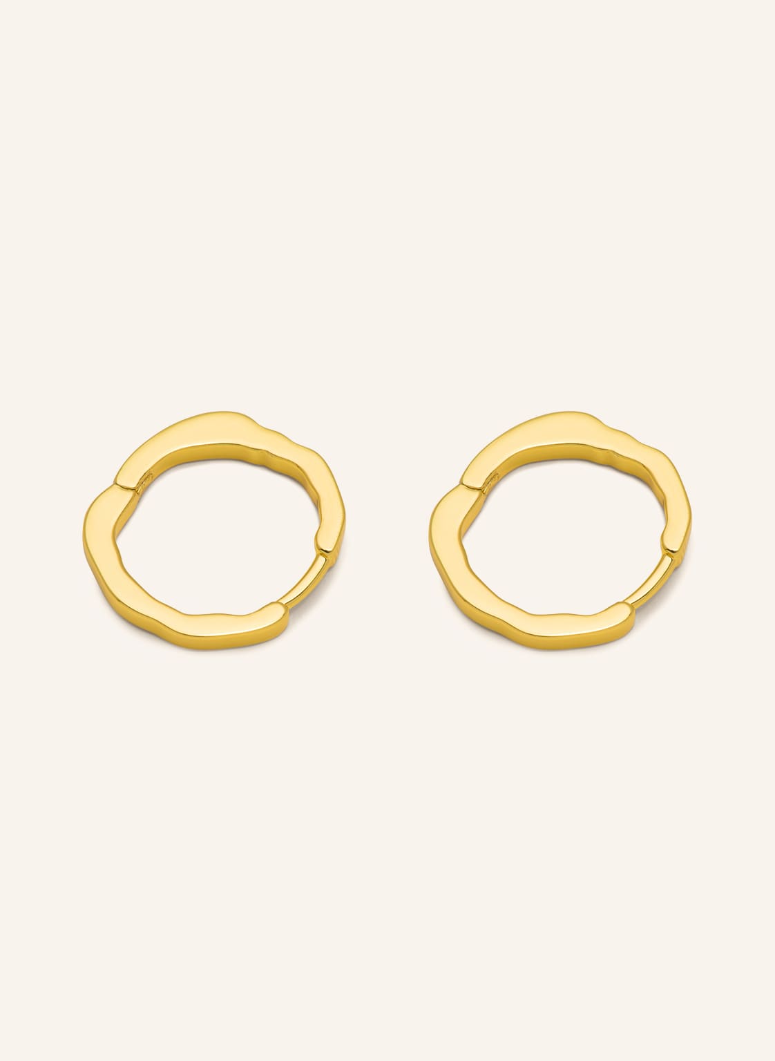 Lulu Copenhagen Creolen Organic Hoops gold von LULU Copenhagen