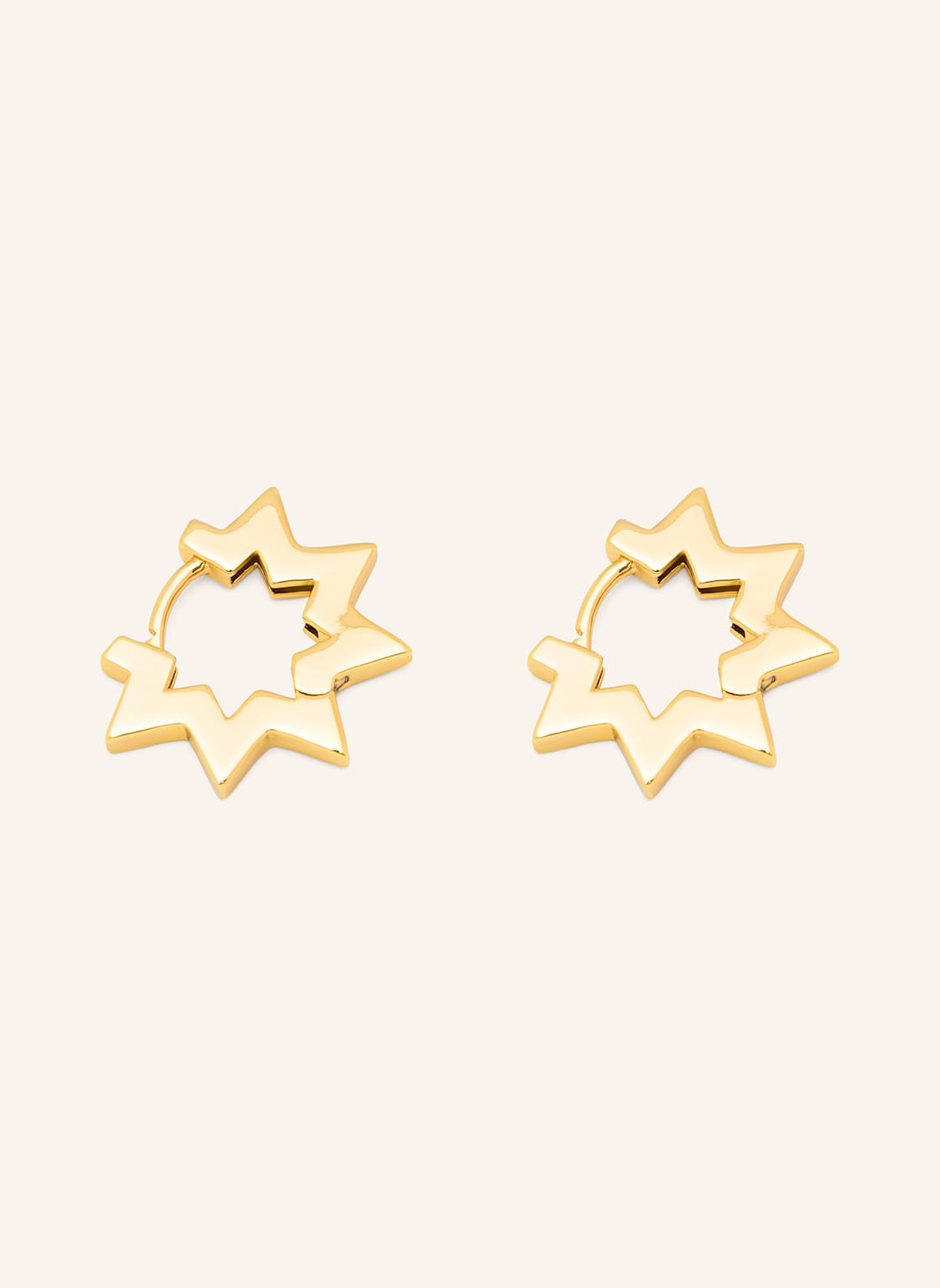 Lulu Copenhagen Ohrringe Star Hoops gold Lulu Copenhagen Ohrringe Star Hoops gold von LULU Copenhagen
