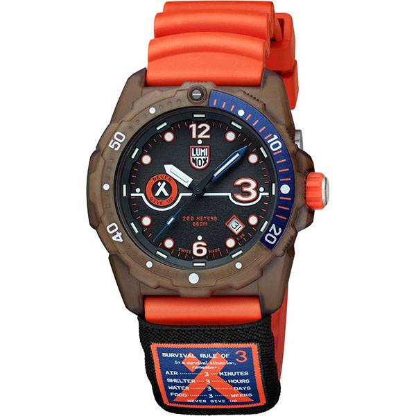 LUMINOX Bear Grylls Survival, Taucheruhr orange von LUMINOX