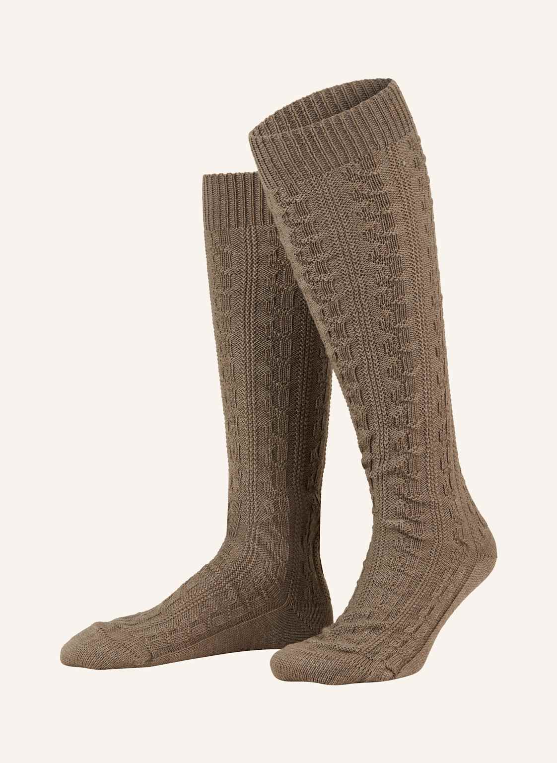 Lusana Trachten-Kniestrümpfe beige Lusana Trachten-Kniestrümpfe beige von LUSANA