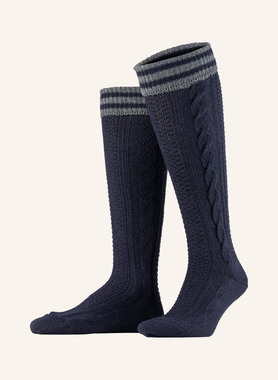 Lusana Trachten-Kniestrümpfe blau Lusana Trachten-Kniestrümpfe blau von LUSANA