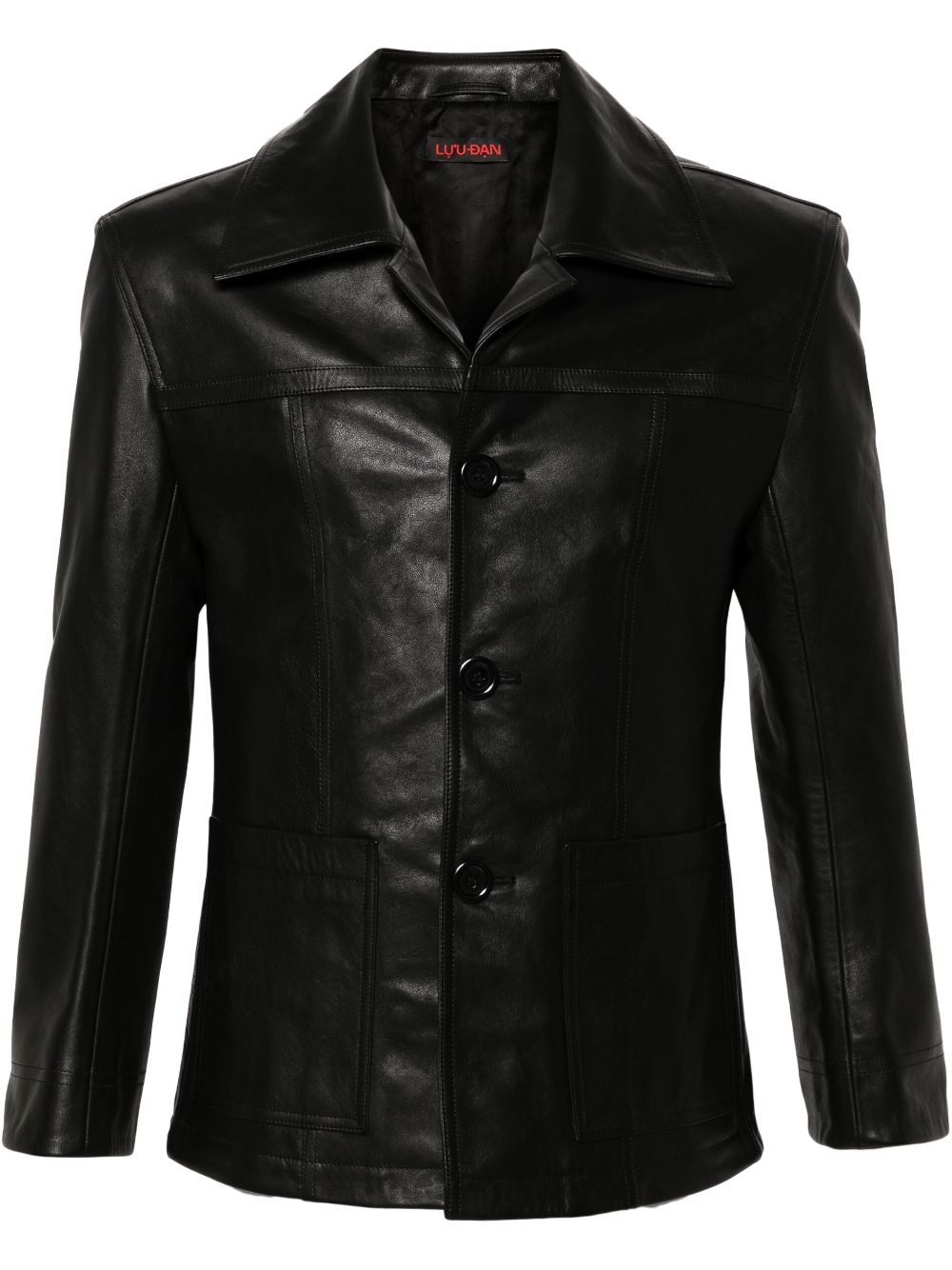 LỰU ĐẠN Creep leather jacket - Black von LỰU ĐẠN