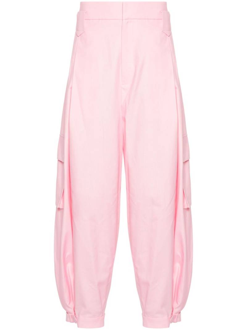 LỰU ĐẠN pleated cargo trousers - Pink von LỰU ĐẠN