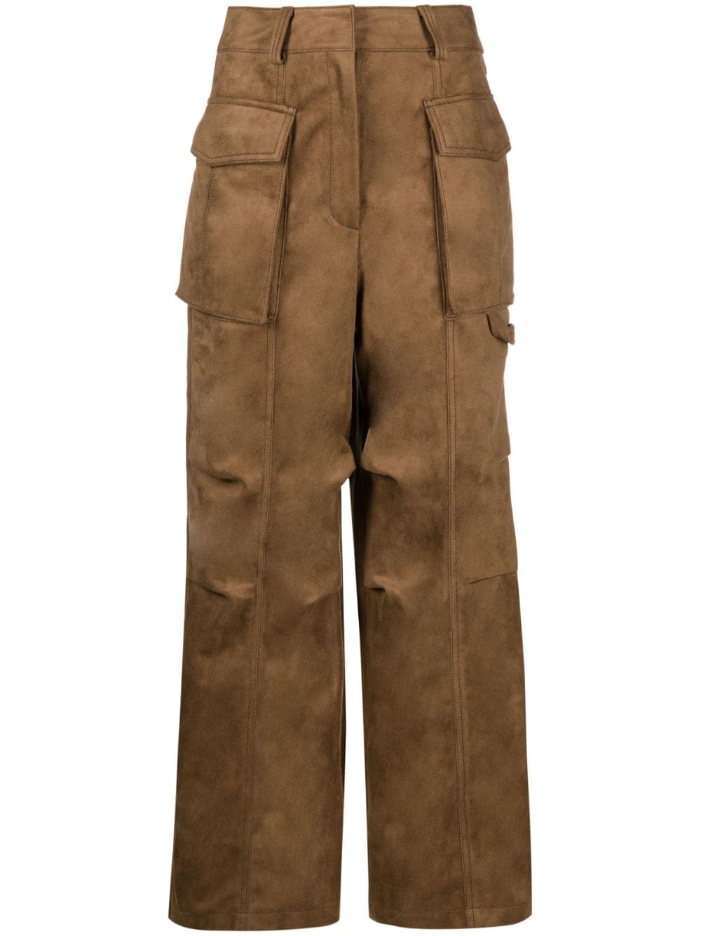 LVIR faux-suede cargo trousers - Brown von LVIR