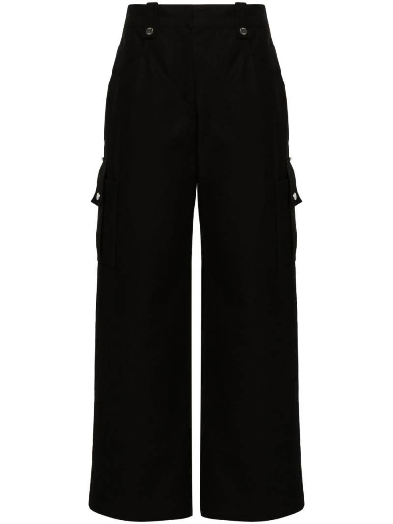 LVIR wide-leg cargo trousers - Black von LVIR