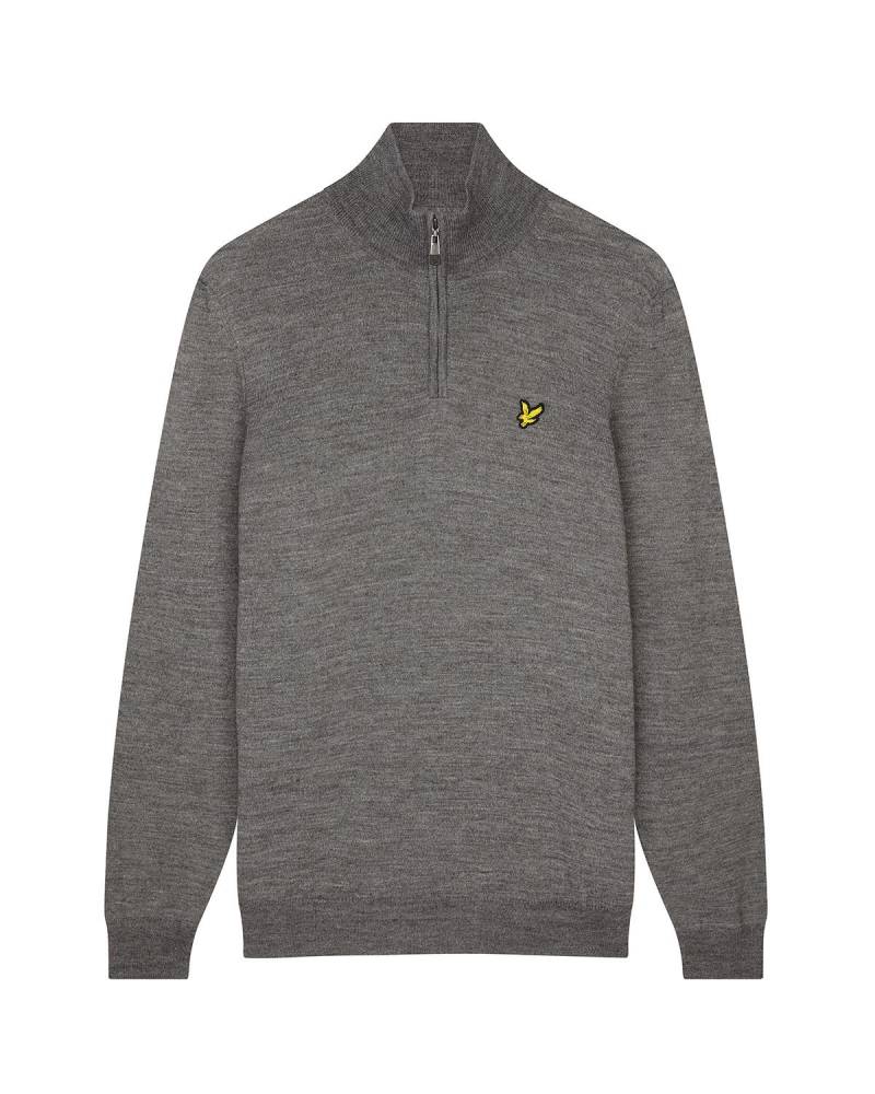 Pullover Core 1/4 Zip Merino Mix Herren  XL von LYLE & SCOTT