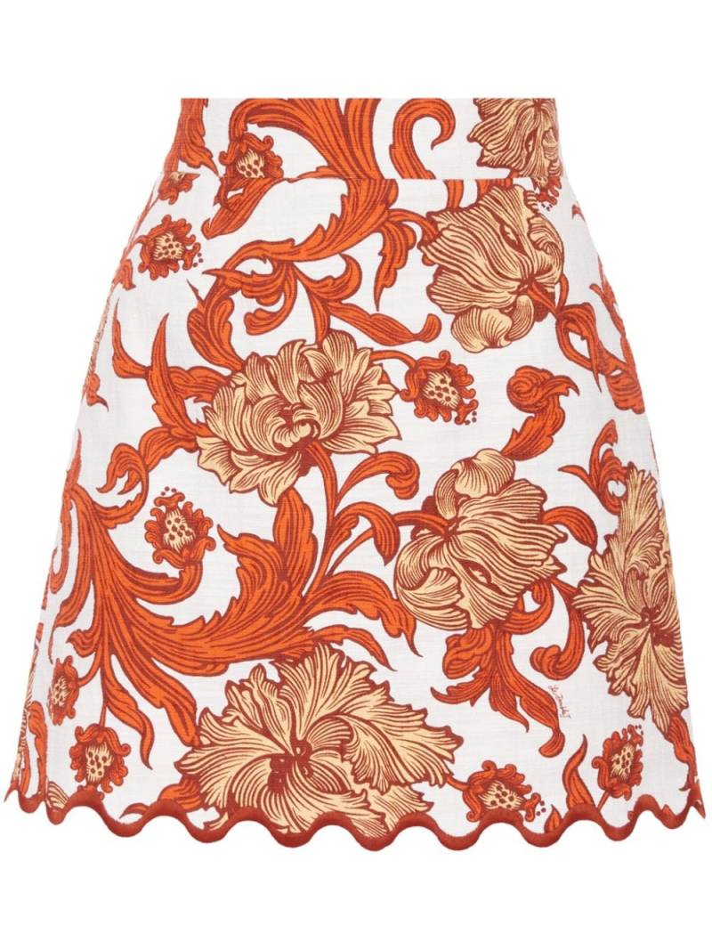 La DoubleJ Baia floral-print miniskirt - Orange von La DoubleJ